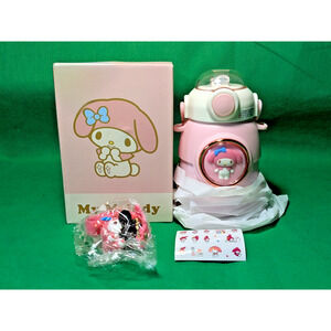 NIB SANRIO My Melody Cinnamoroll Stainless Steel Drink Cup w/ Accessories